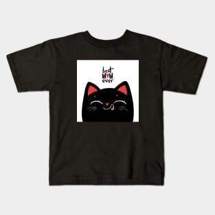 Best mom ever cat Kids T-Shirt